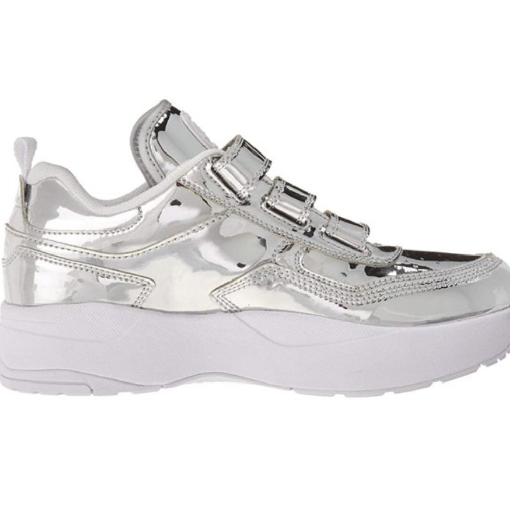 DC Women's E.Tribeka Platform V LE Silver NWOB